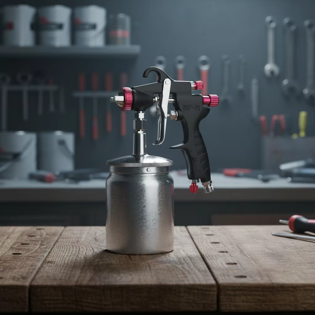 MF-71S LVLP Spray Gun Professional Automotive Tools Durable Air Spray Gun System