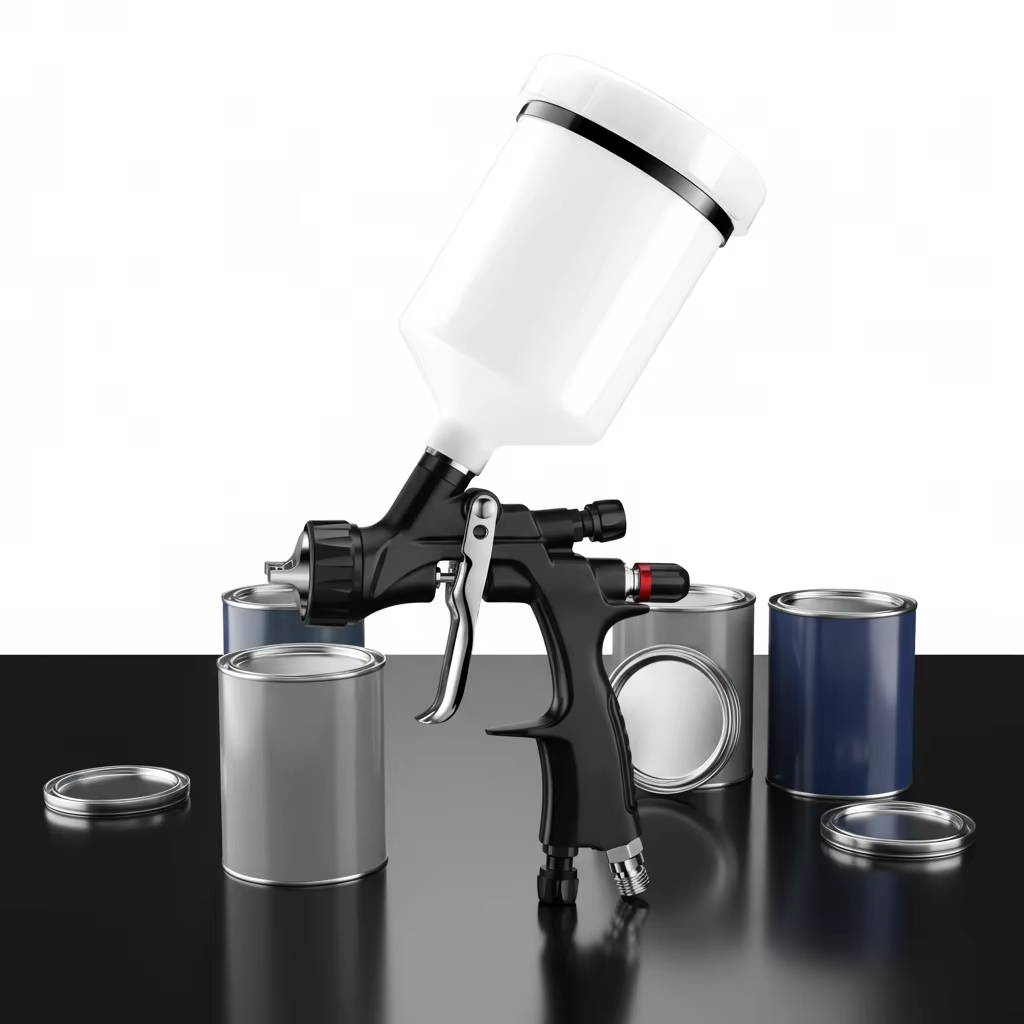 V-8007 LVLP Spray Gun Professional Automotive Tools Gravity Feed Air Spray Gun