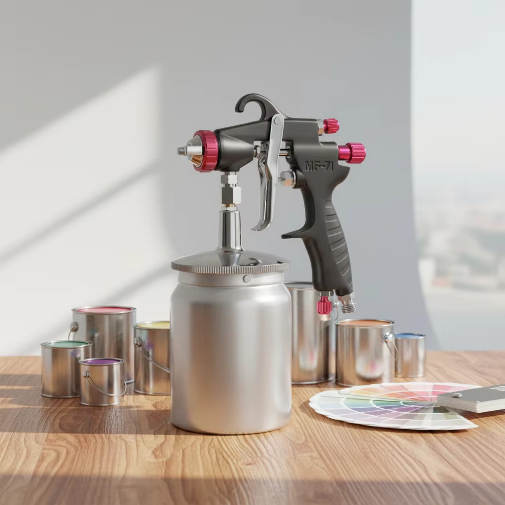 MF-71S LVLP Spray Gun Professional Automotive Tools High Precision Air Spray Gun