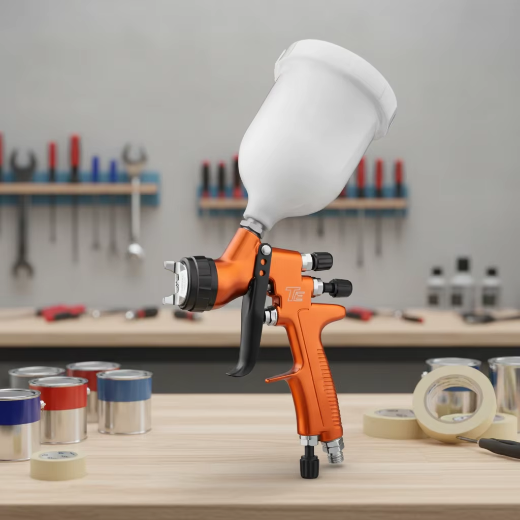 TE LVLP Spray Gun Kit Professional Automotive Tools High Precision Air Spray Gun