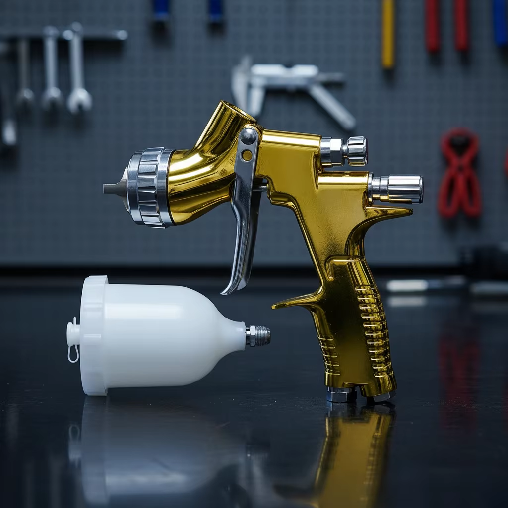 TT Gold 1.3mm LVLP Paint Sprayer Gravity Feed Refinish Tool