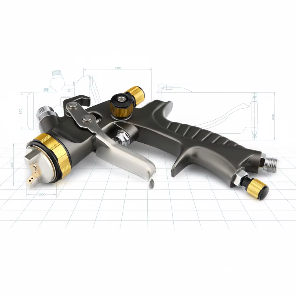 SK-931G Professional LVLP Spray Gun Automotive Air Spray Gun High Efficiency Tool
