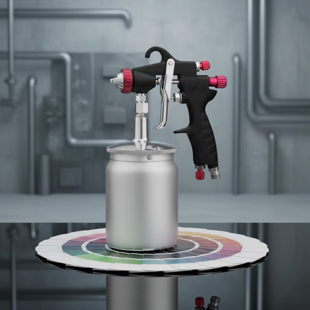 MF-71S LVLP Spray Gun Professional Automotive Tools Precision Coating Air Spray Gun
