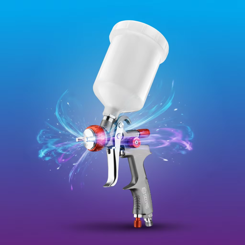 SK-100 LVLP Gravity Feed Spray Gun Professional Automotive Tools