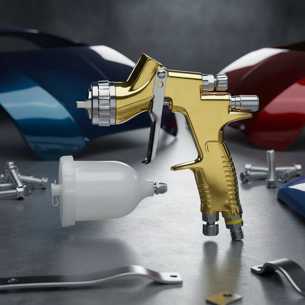 TT Gold 2.0mm LVLP Paint Sprayer Gravity Feed Refinish Tool