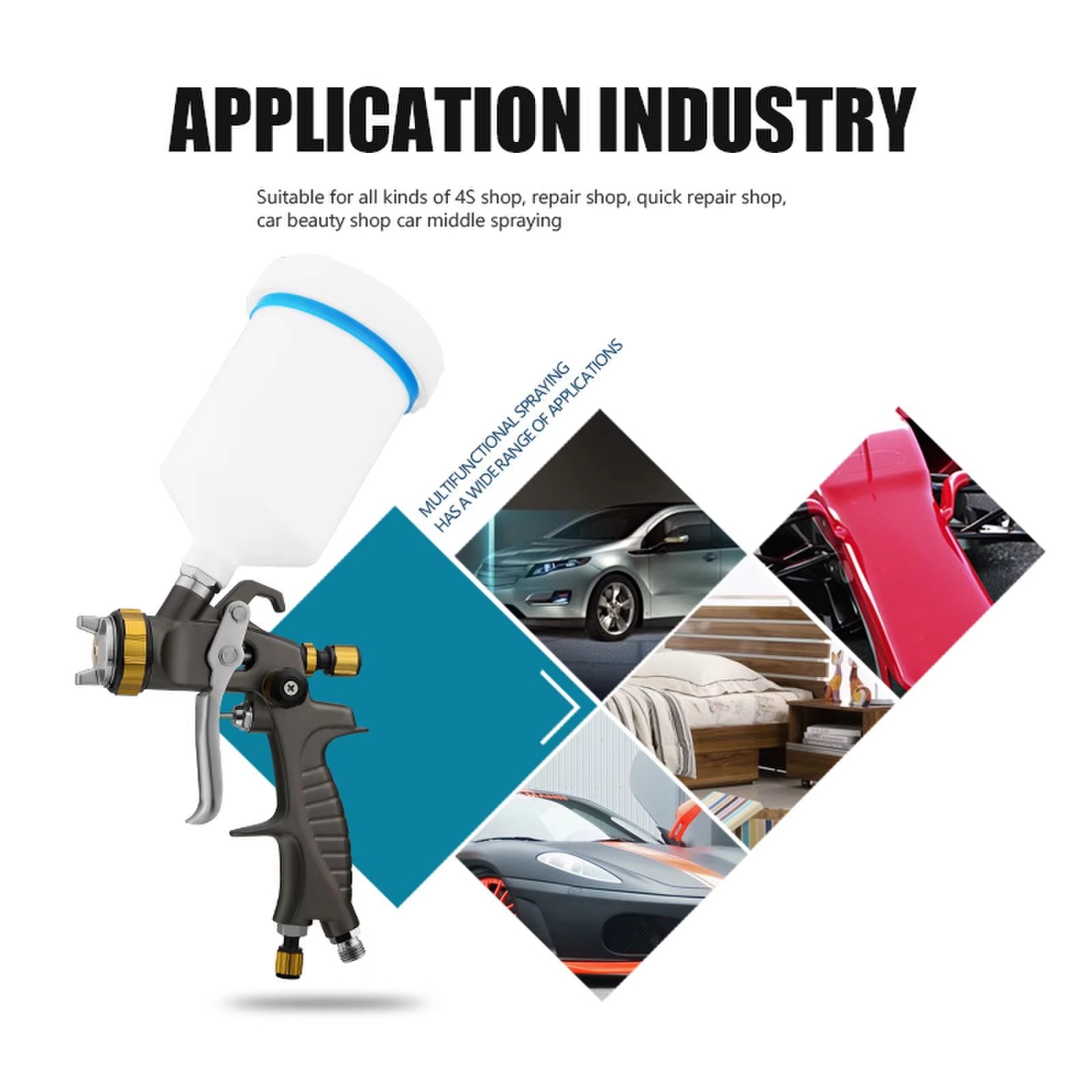 SK-931G LVLP Spray Gun High Transfer Efficiency Professional Automotive Tool