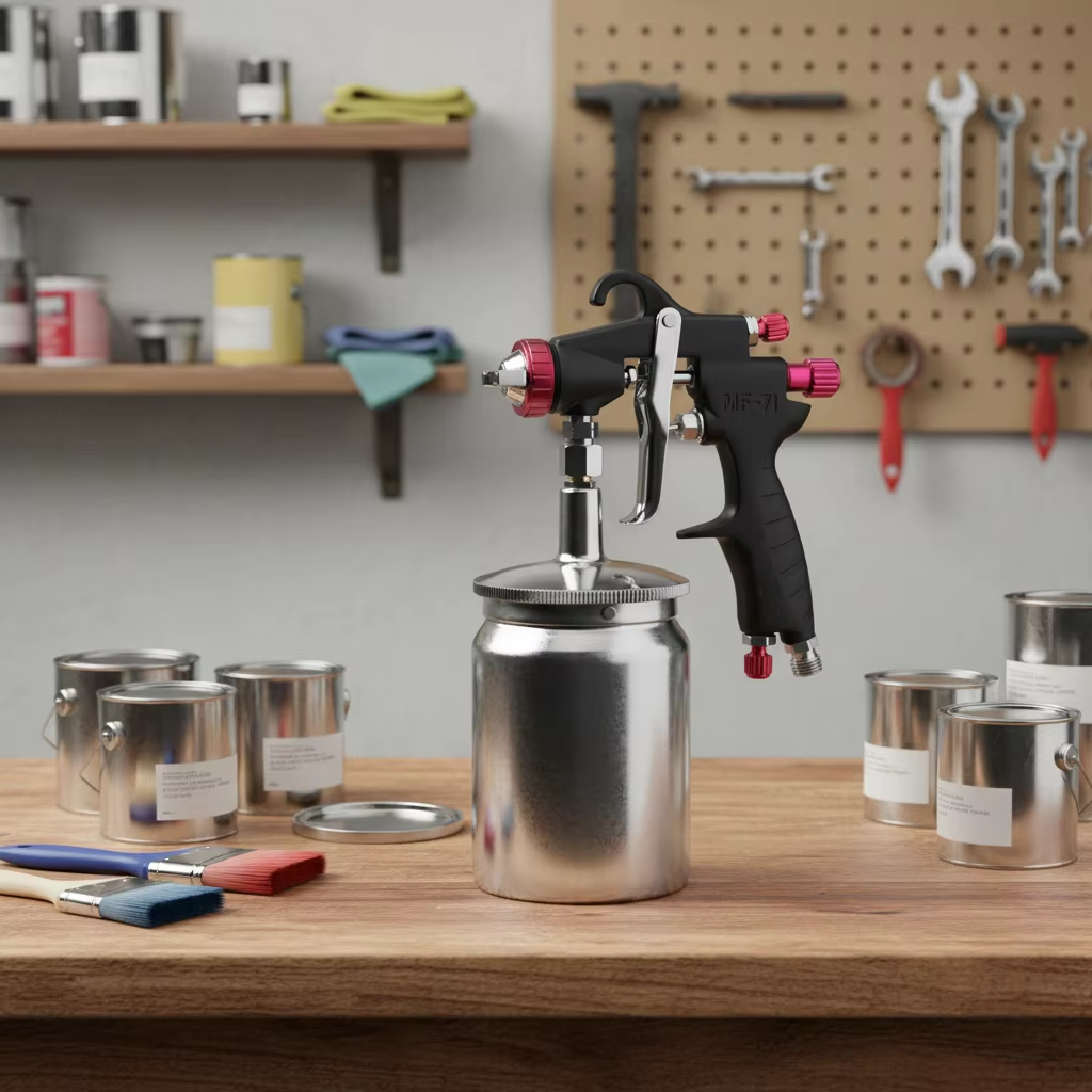 MF-71S LVLP Spray Gun Professional Automotive Tools Compact Air Spray Gun