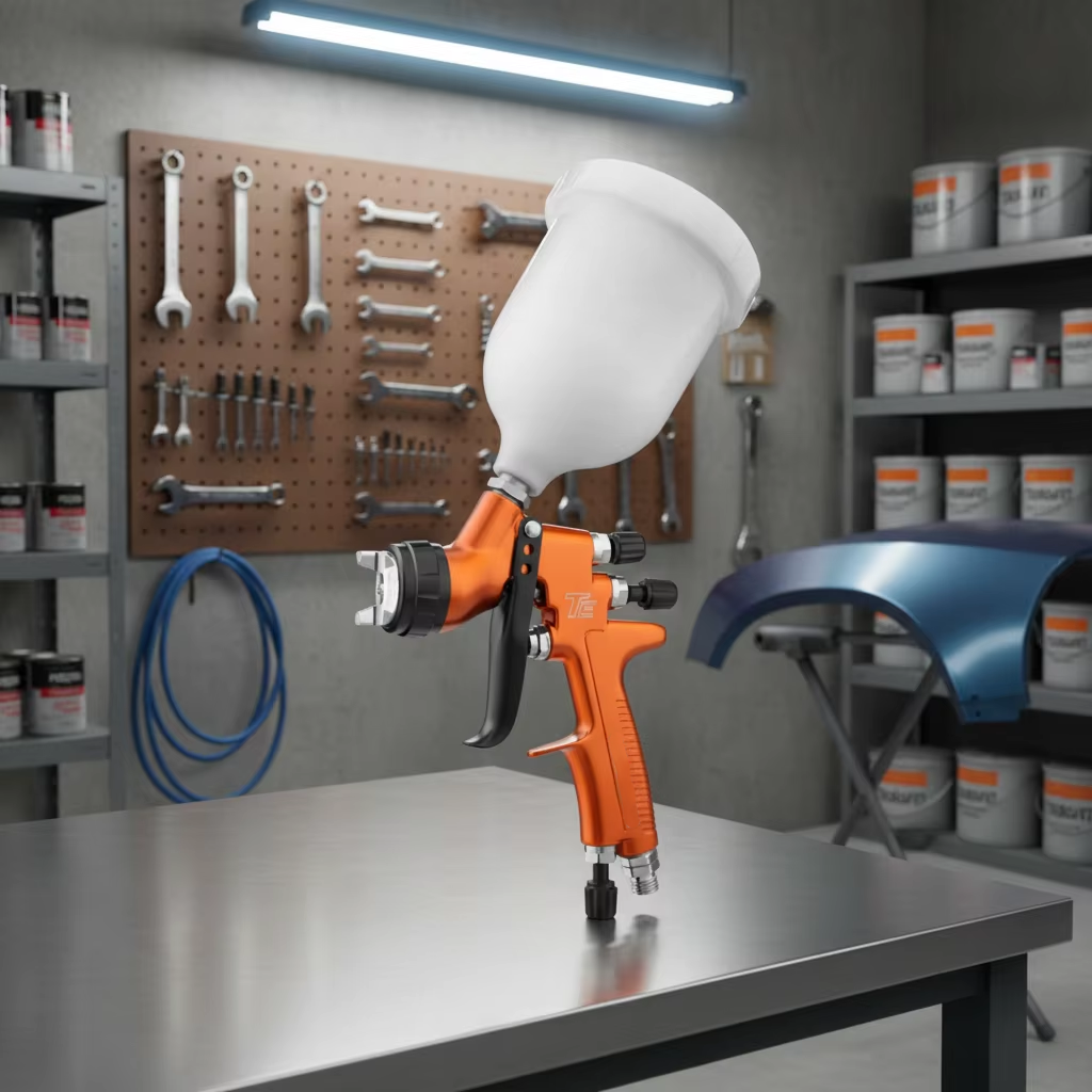 TE LVLP Spray Gun Professional Automotive Tools High Efficiency Air Spray Gun