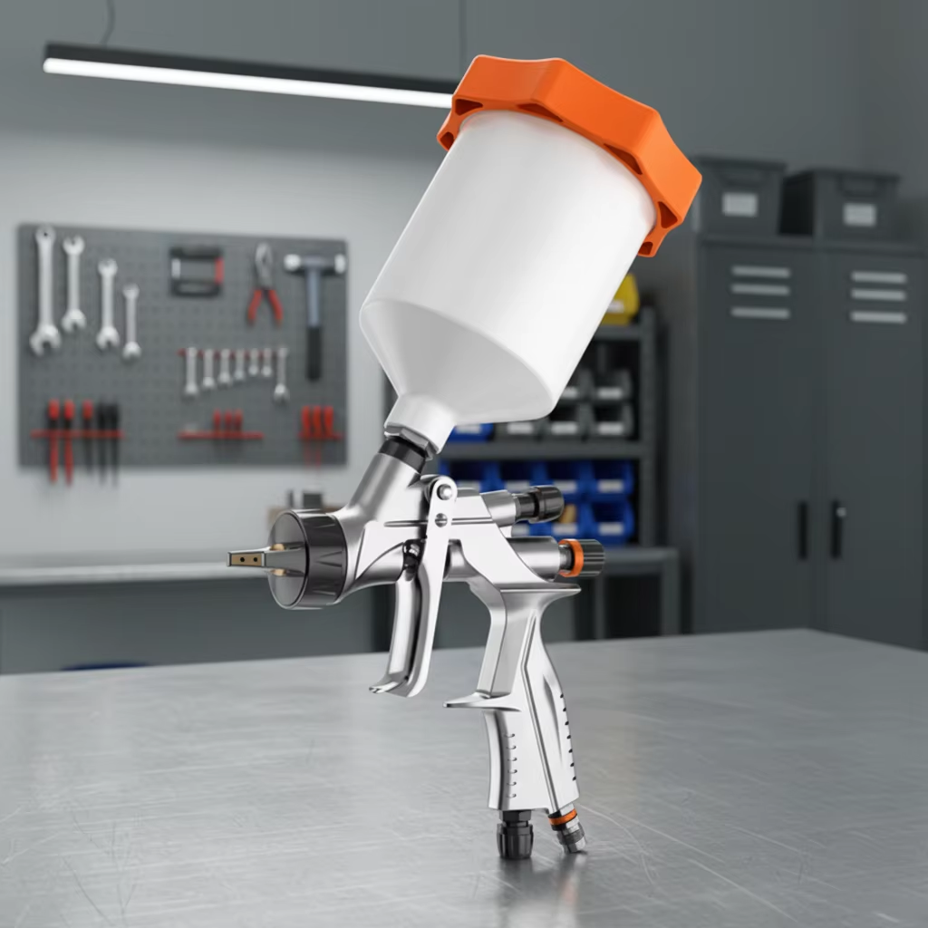 SK-200 LVLP Spray Gun Compact Gravity Feed Air Spray Gun for DIY Painting