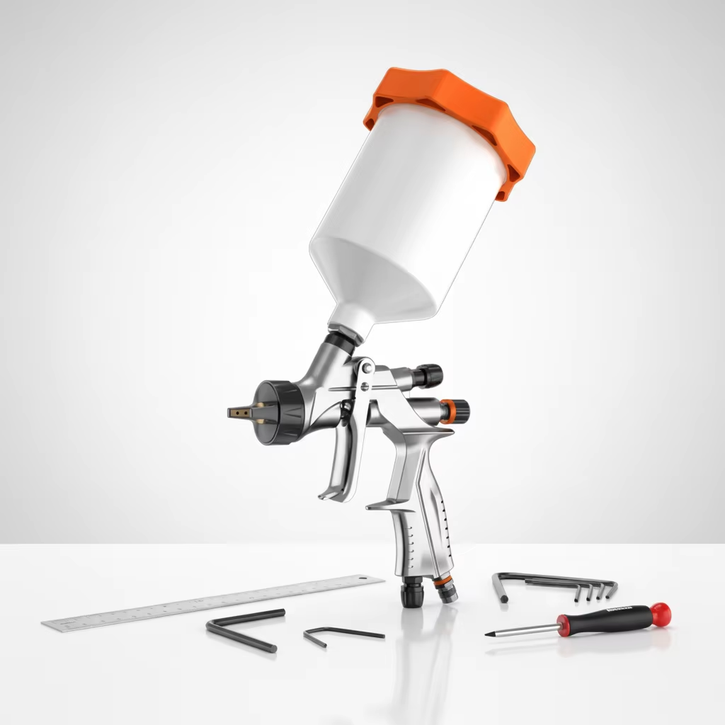 SK-200 LVLP Spray Gun Gravity Feed Air Spray Gun for Furniture Coating