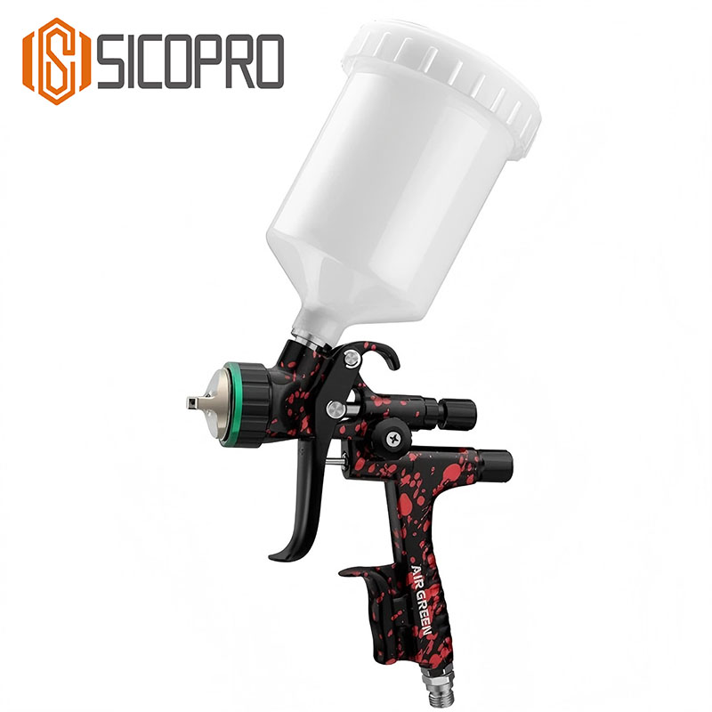 AIRGREEN LVLP Spray Gun with Plastic Cup for Precision Finishing