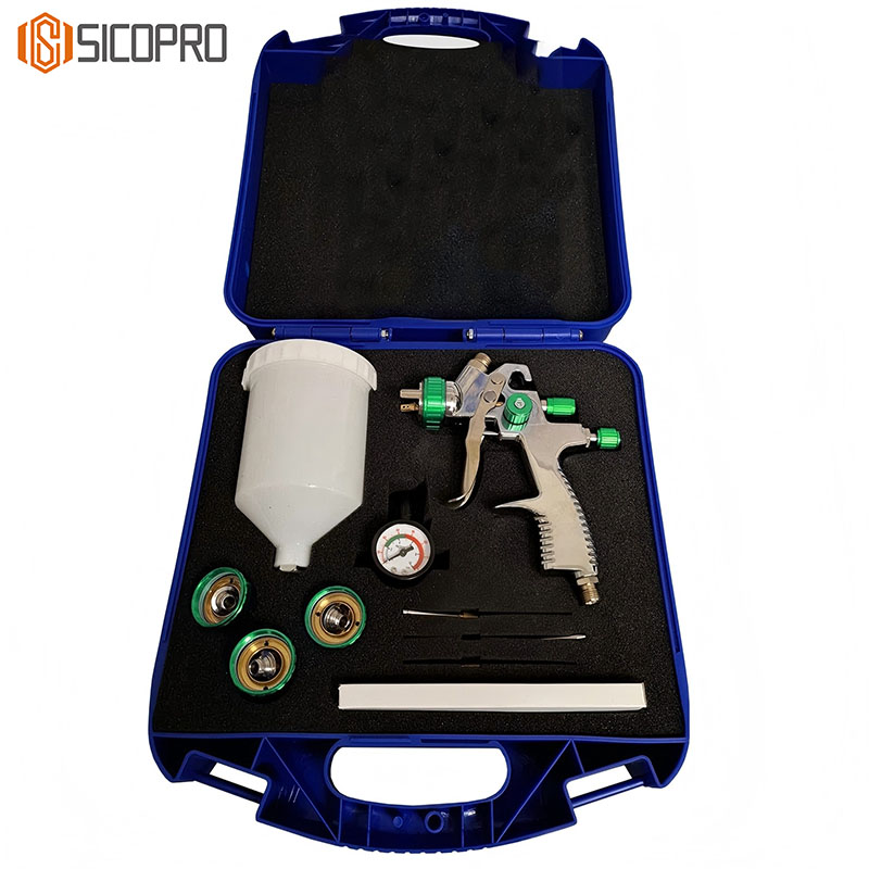 SICOPRO LVLP Spray Gun SK-2011 – Professional Auto Refinish Tool with Cup Kit