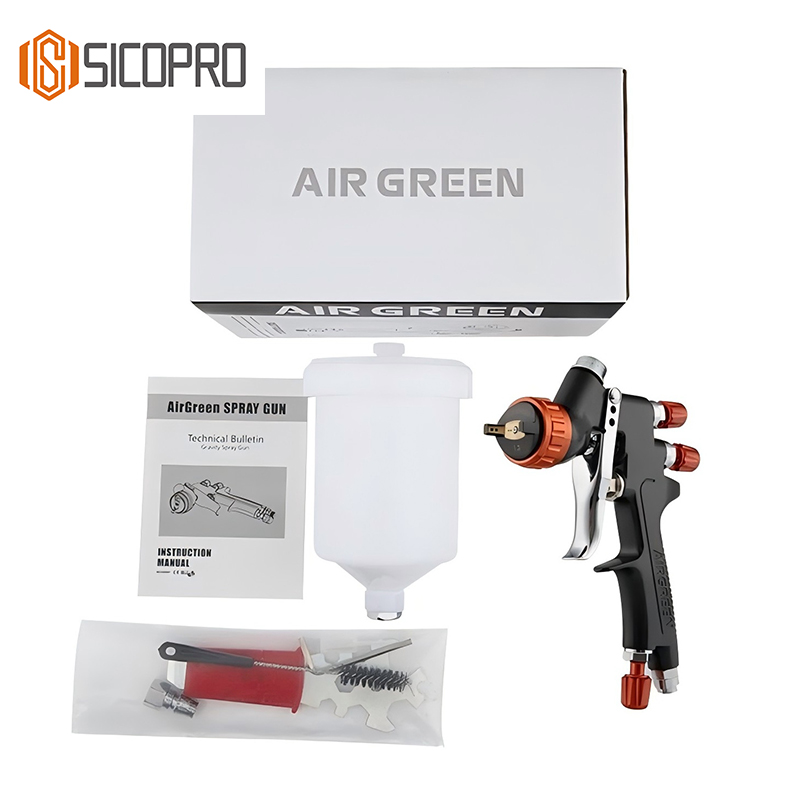 SK-791 LVLP Spray Gun Kit with Cleaning Tools and 600ml Cup