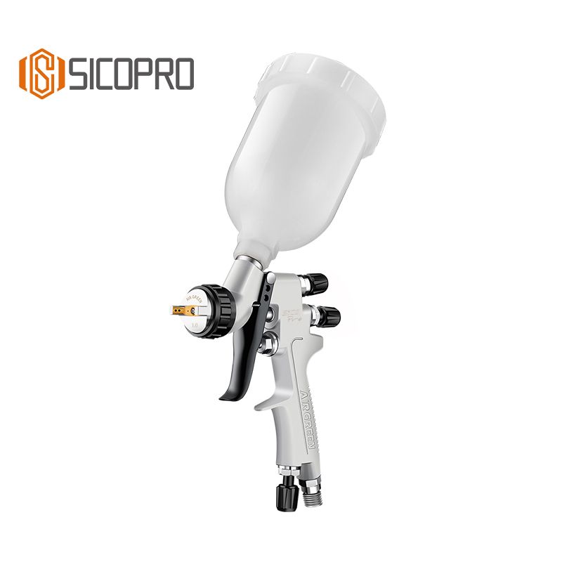 MINI888 SICOPRO Black LVLP Spray Gun – Ultimate Finish for Auto Refinish & Primer