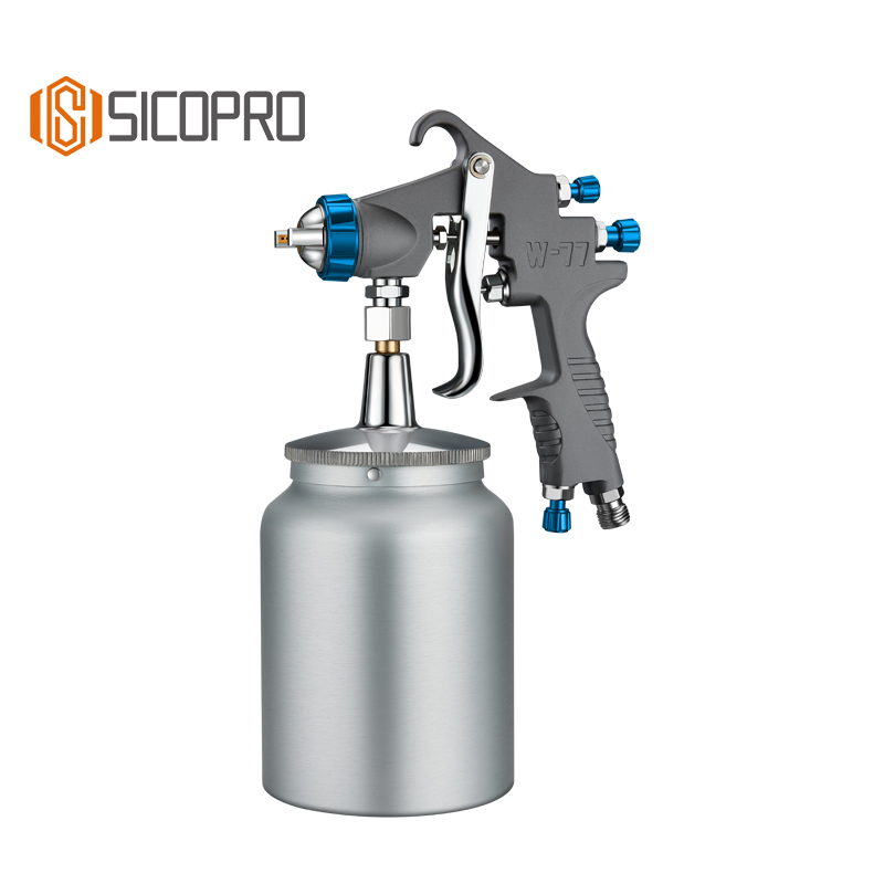 W-77S LVLP Suction Spray Gun – High Capacity Industrial Paint Gun