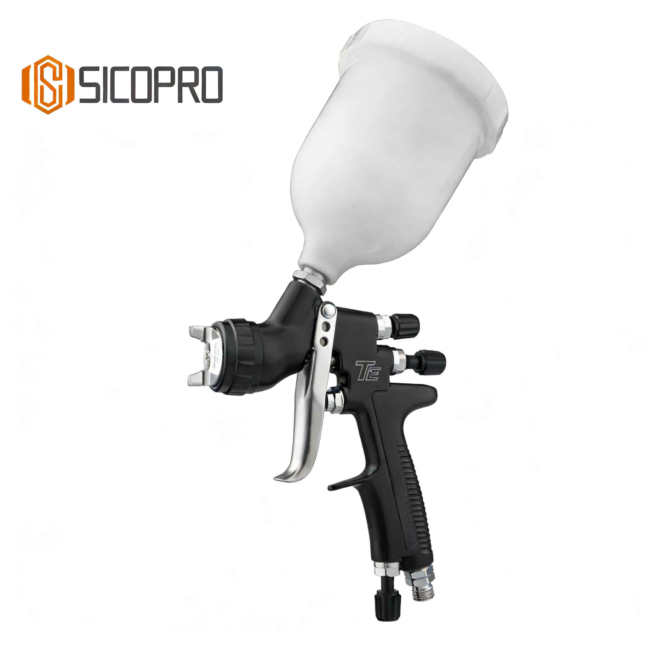 TE LVLP Gravity Feed Spray Gun – Black Finish