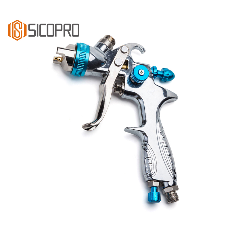H887P Compact Chrome LVLP Spray Gun – Fine Detail & Touch-Up Tool