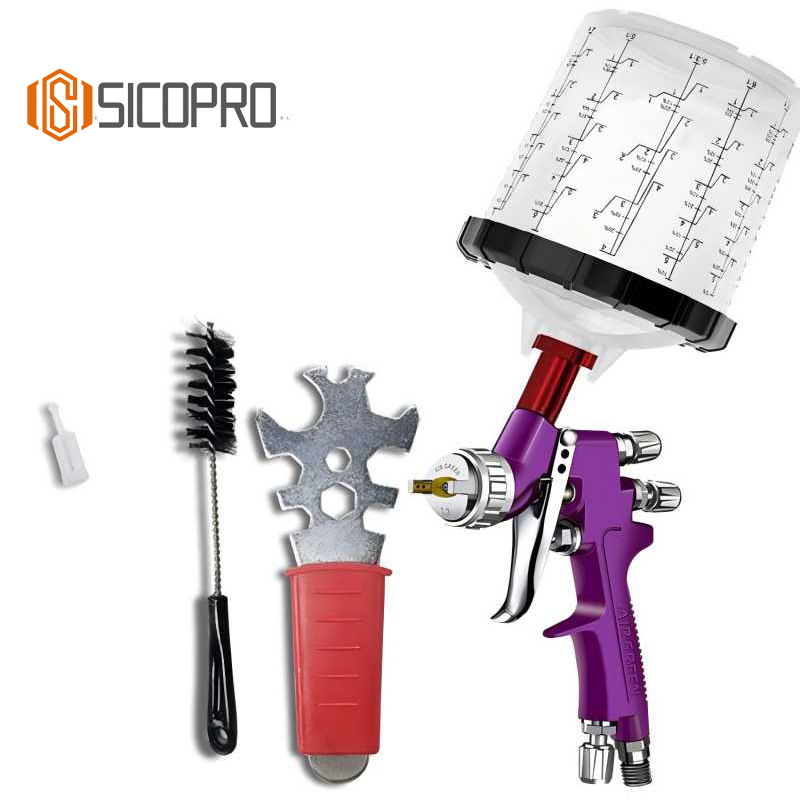 SK791M HVLP Spray Gun with Mixing Cup Kit - Precision Automotive Refinish Tool