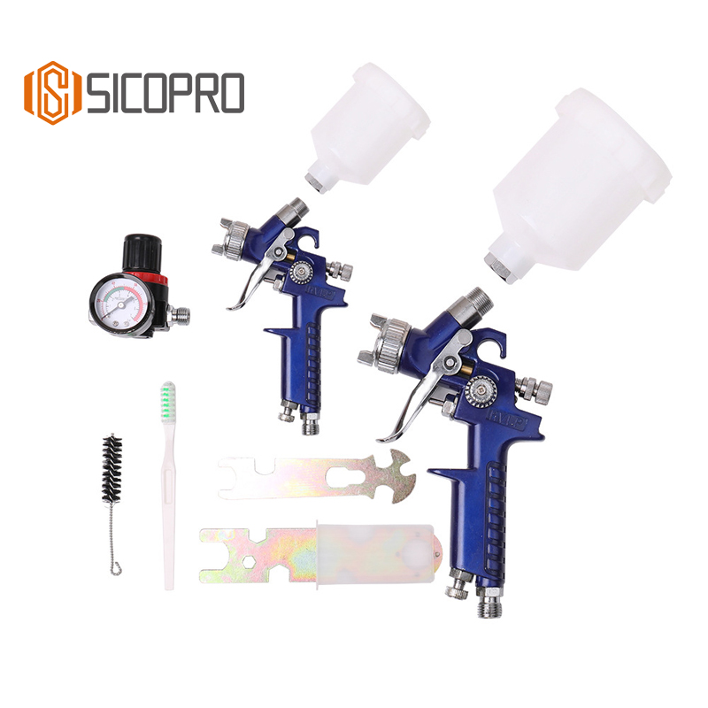 SICOPRO H827 Kit Blue LVLP Spray Gun Set – Precision Paint Sprayer Kit