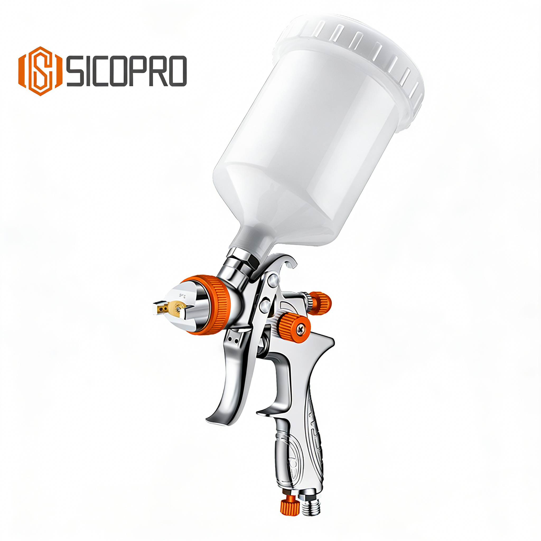 SICOPRO H887 LVLP Gravity Feed Spray Gun – Orange Control