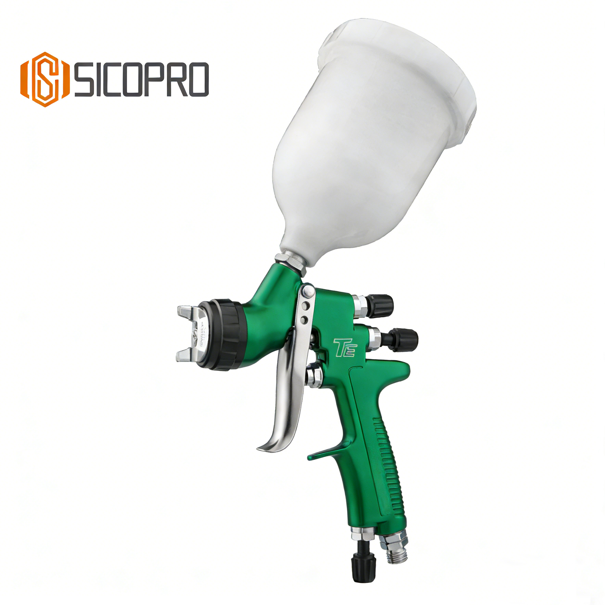 TE LVLP Refinish Spray Gun - Green