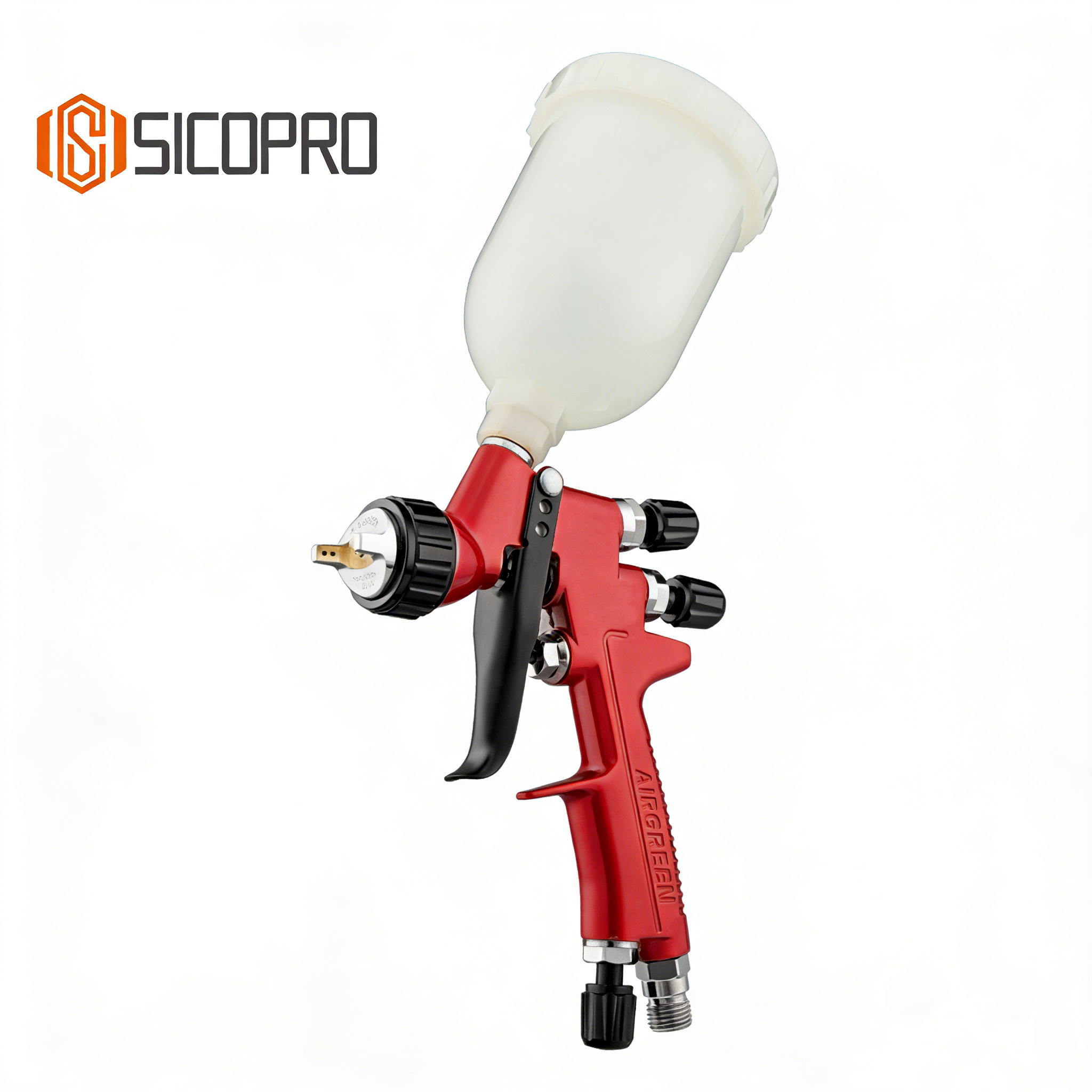 MINI888 Red LVLP Gravity Spray Gun – Compact Powerhouse for Finishing