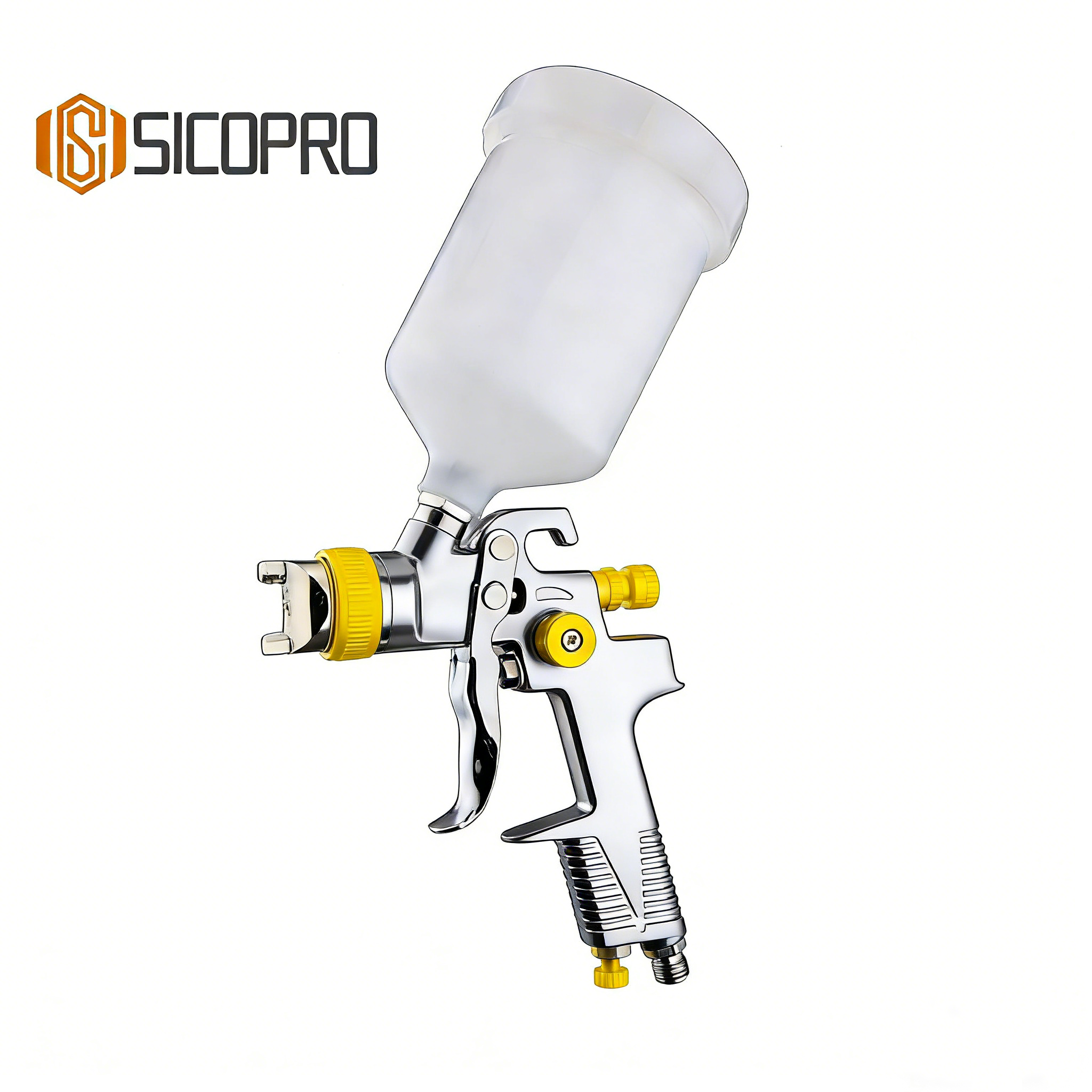 H970 LVLP Gravity Feed Spray Gun – Automotive Refinish Tool (Black)