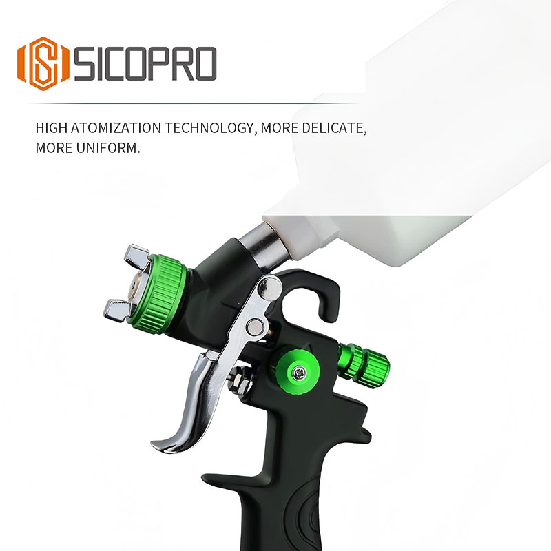 High Atomization LVLP Spray Gun H-887P with Green Control – 1.4mm Nozzle