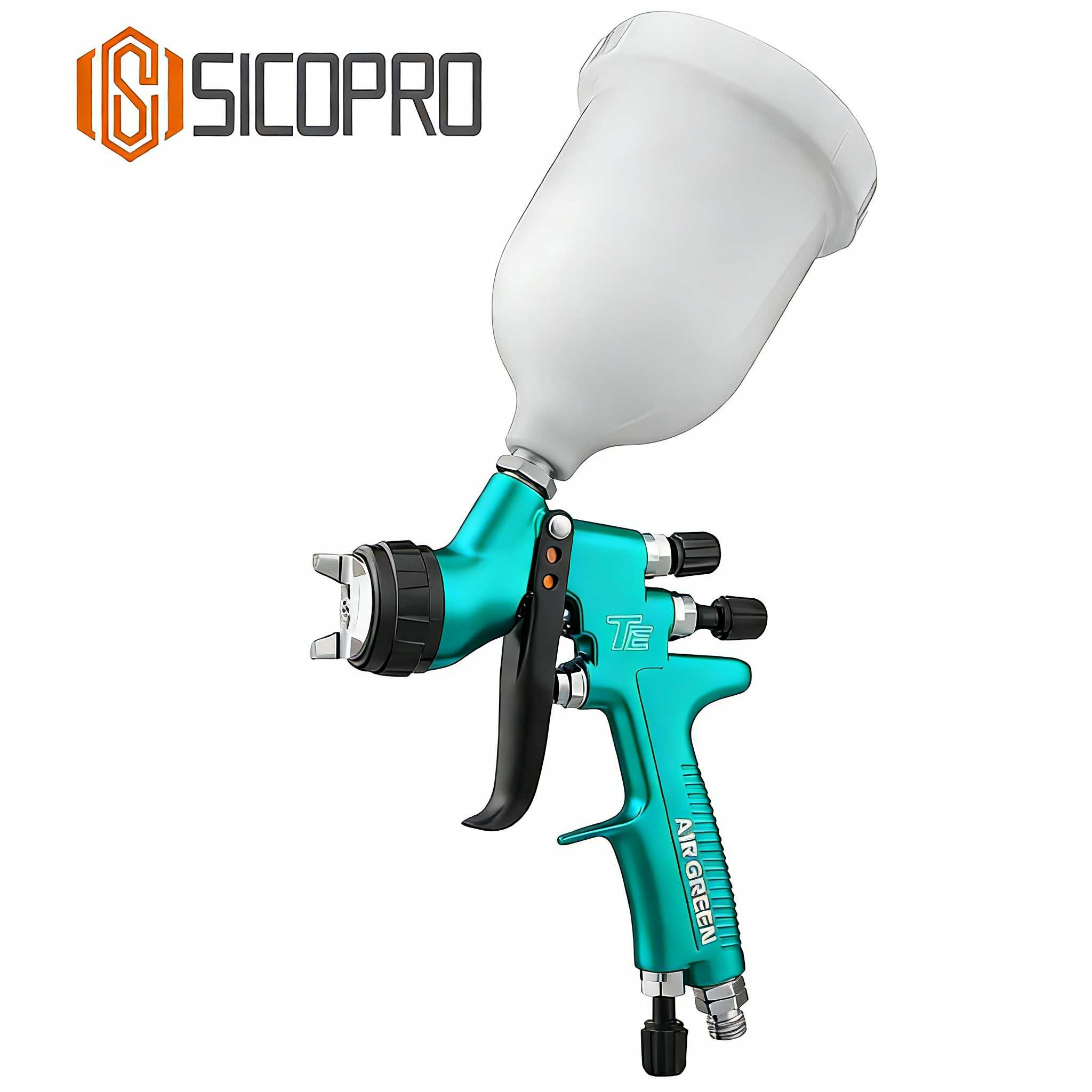 TE Cyan LVLP Spray Gun for Automotive & Furniture Refinishing