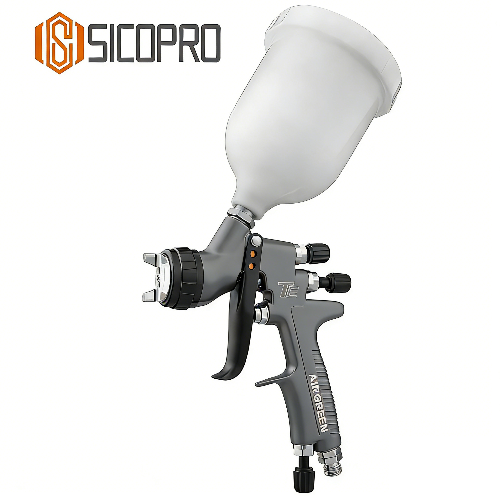 TE Gray LVLP Spray Gun for Automotive & Furniture Refinishing