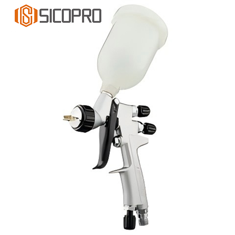 SICOPRO Mini888 LVLP Spray Gun - Compact Gravity Feed for Fine Finishes