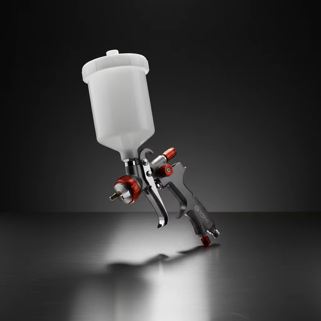 Compact Low Noise Refinished Painting LVLP Spray Gun for DIY and Professional Use