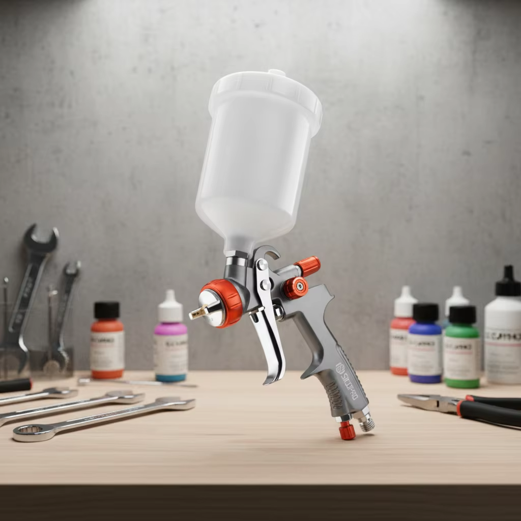 Workshop Low Noise Refinished Painting LVLP Spray Gun Gravity Feed Paint Sprayer Tool