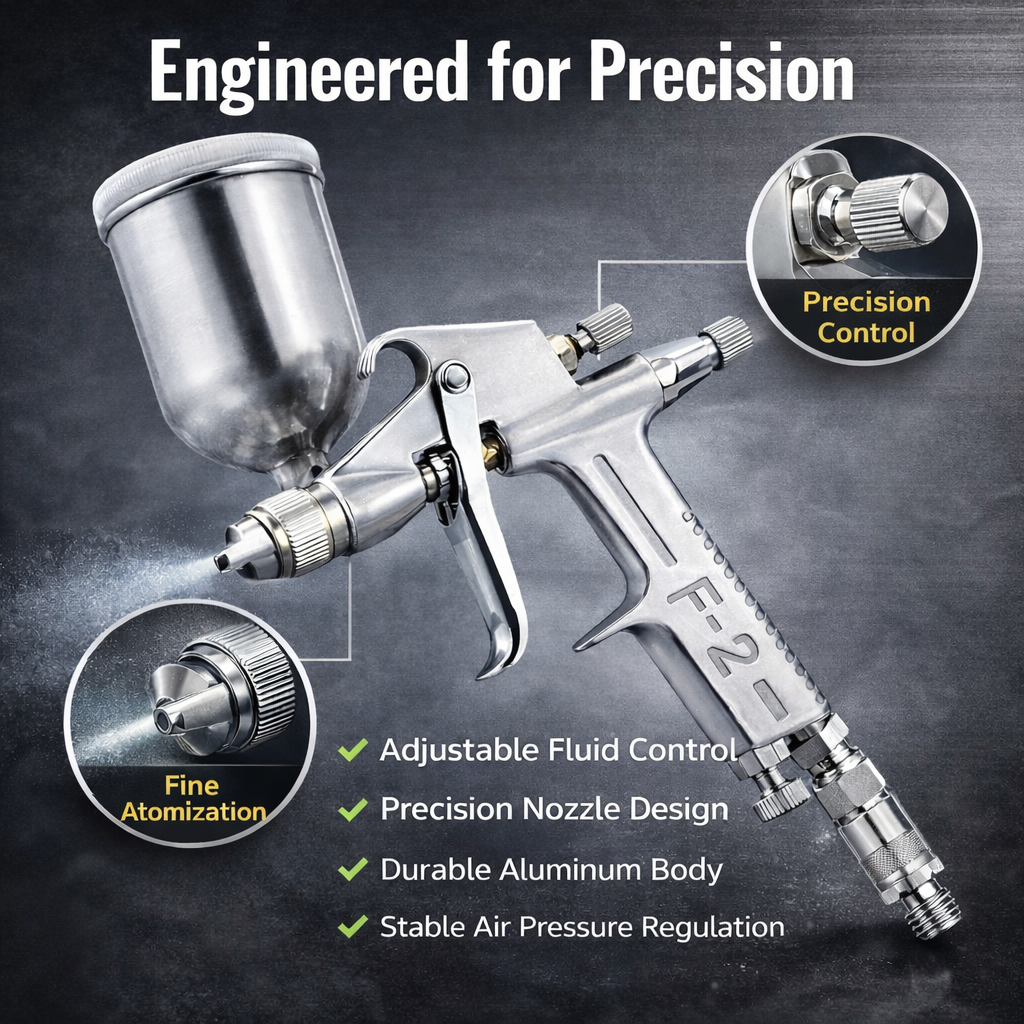 Premium LVLP Gravity Feed Spray Gun – High Precision Automotive Paint Sprayer