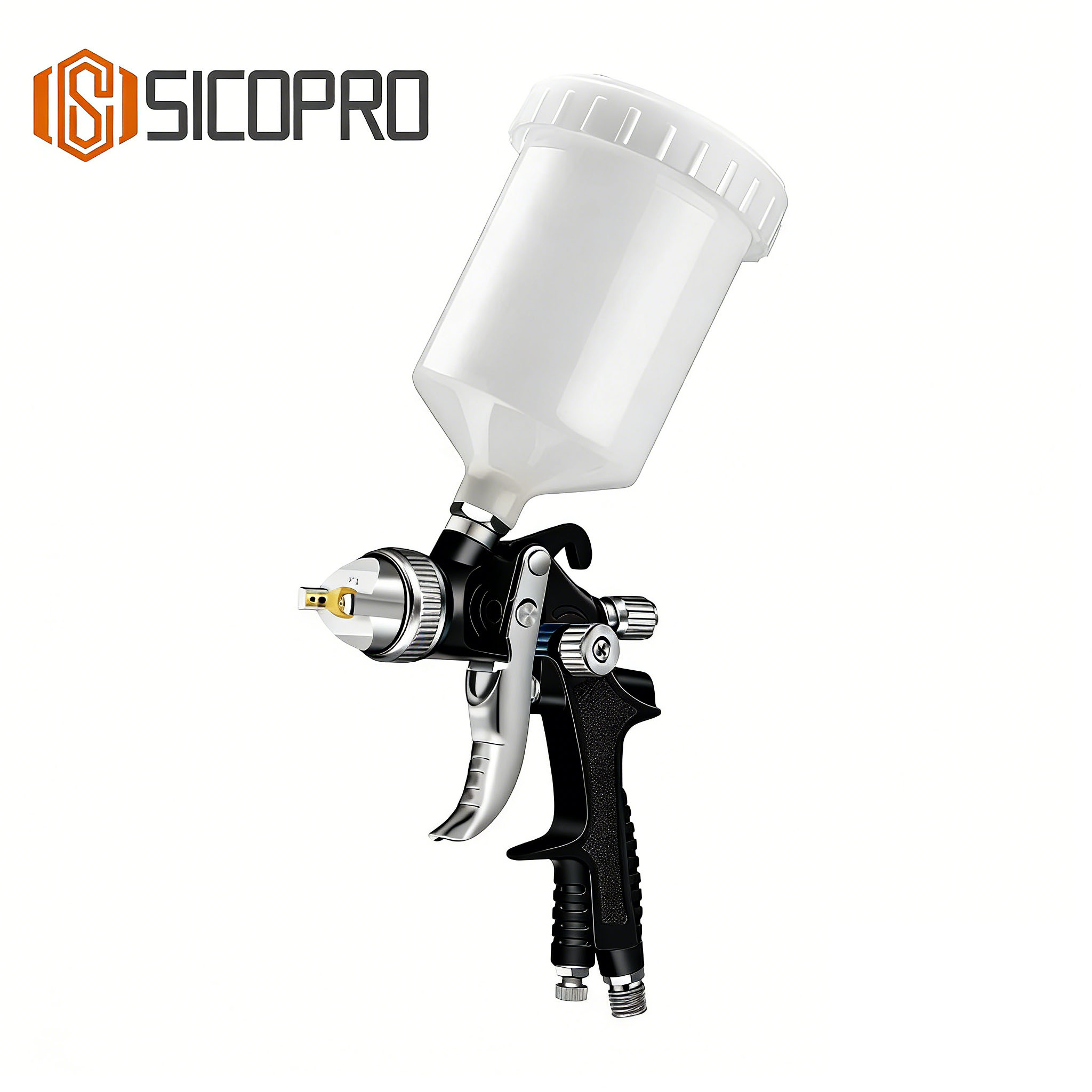 SK-897 LVLP Gravity Feed Spray Gun - Black