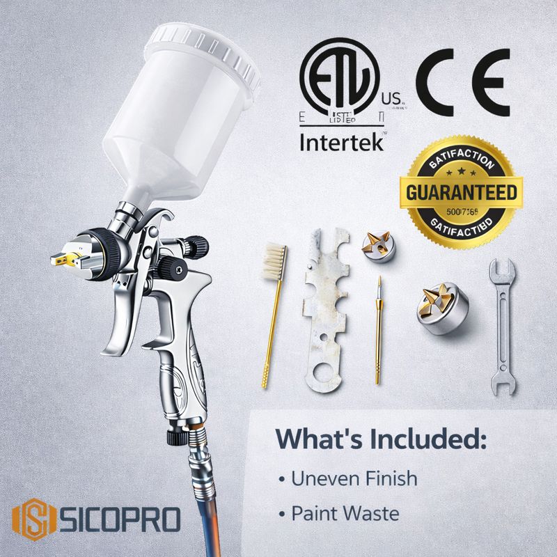 SICOPRO SK-887 LVLP Spray Gun - Precision Refinished Painting Tool