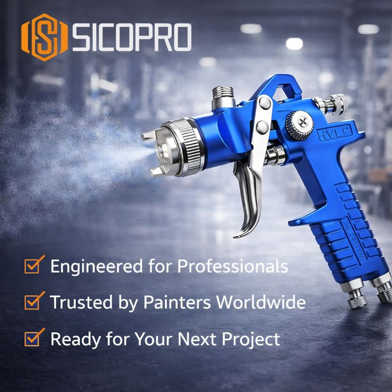 Professional LVLP Spray Gun – High Transfer Efficiency for Car & Furniture Refinishing