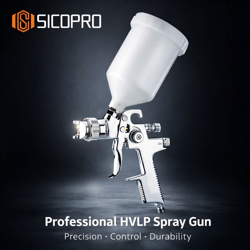 SICOPRO Professional HVLP Spray Gun – 1.4mm Nozzle