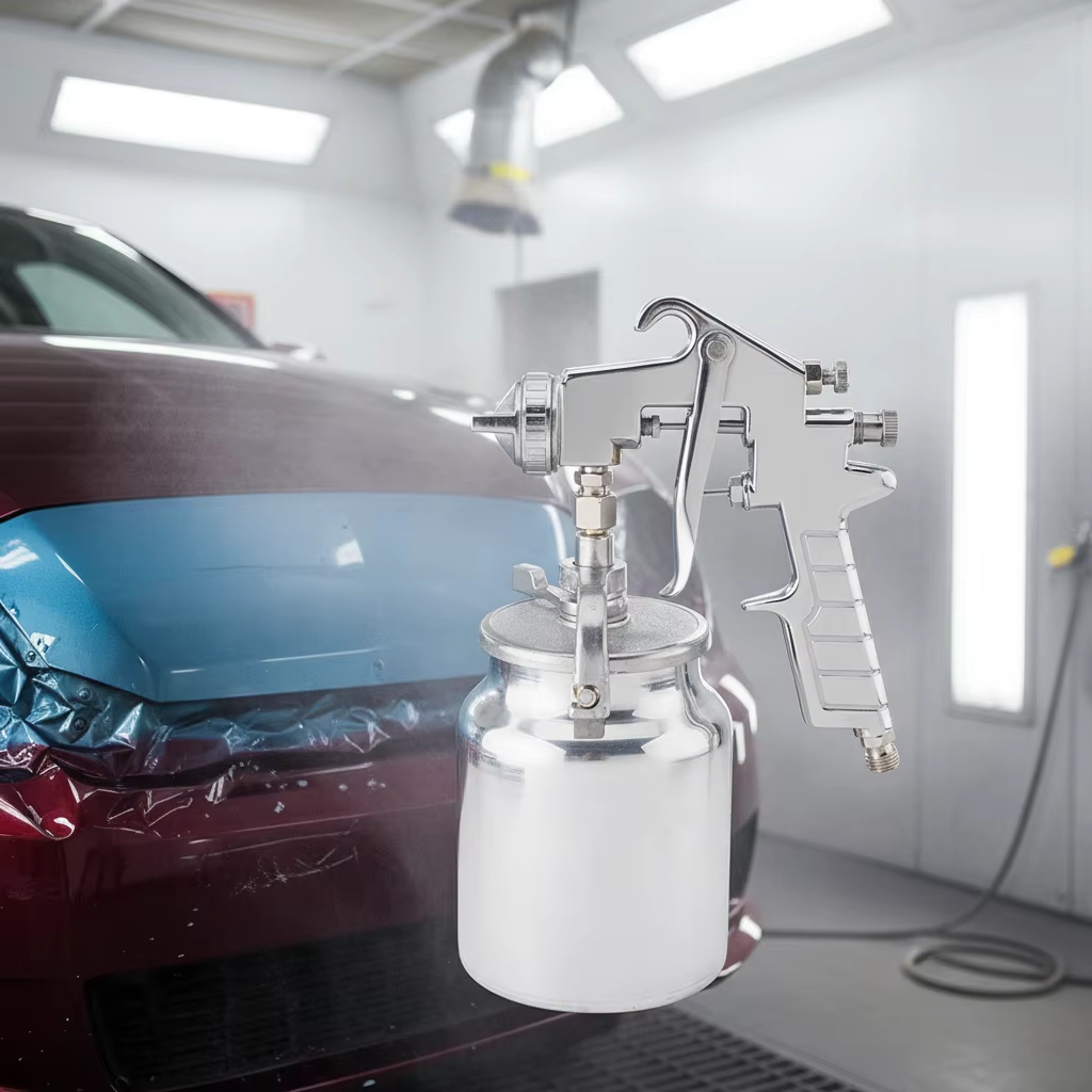 Professional LVLP Siphon Feed Spray Gun 1000ml Aluminum Cup – Automotive & Industrial Refinishing