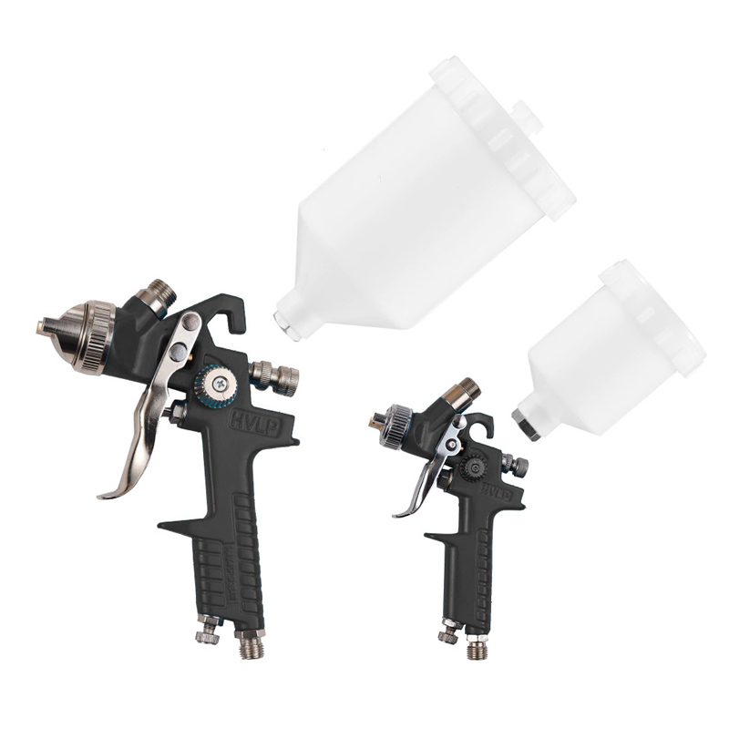 SICOPRO LVLP Spray Gun Set – H-827P & H-2000P with Plastic Cups and Accessories in Kraft Box