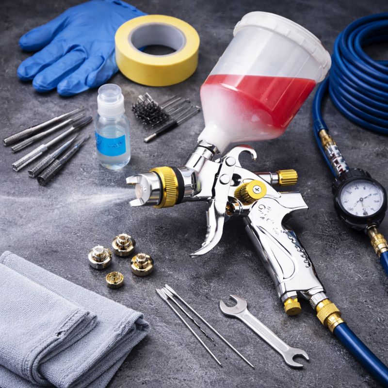 Refinished Paint Gun Kit – Professional LVLP Sprayer for DIY & Auto