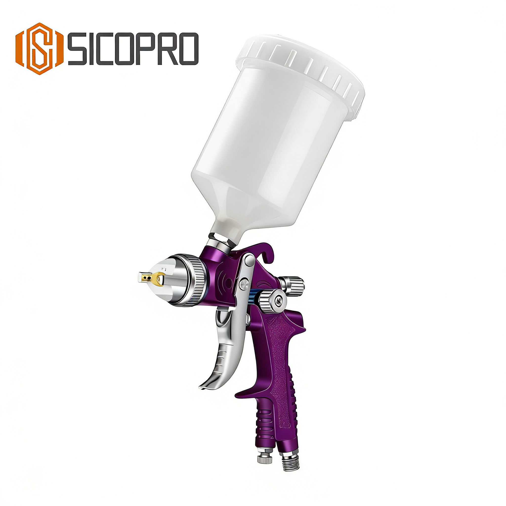 SK-897 LVLP Gravity Feed Spray Gun - Purple