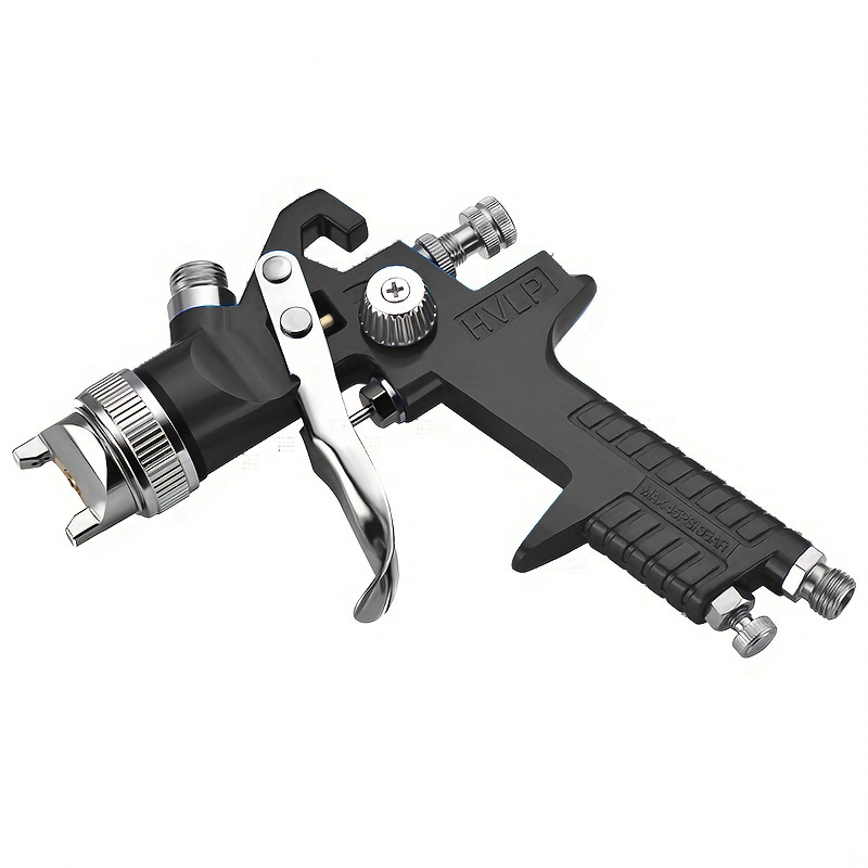 SICOPRO Black LVLP Spray Gun Set – H-827P & H-2000P with Aluminum Cups and Accessories in Kraft Box
