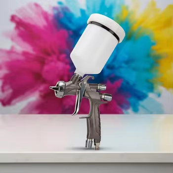 High Atomization Car Body Repair Refinished Painting LVLP Spray Gun 600ml Gravity