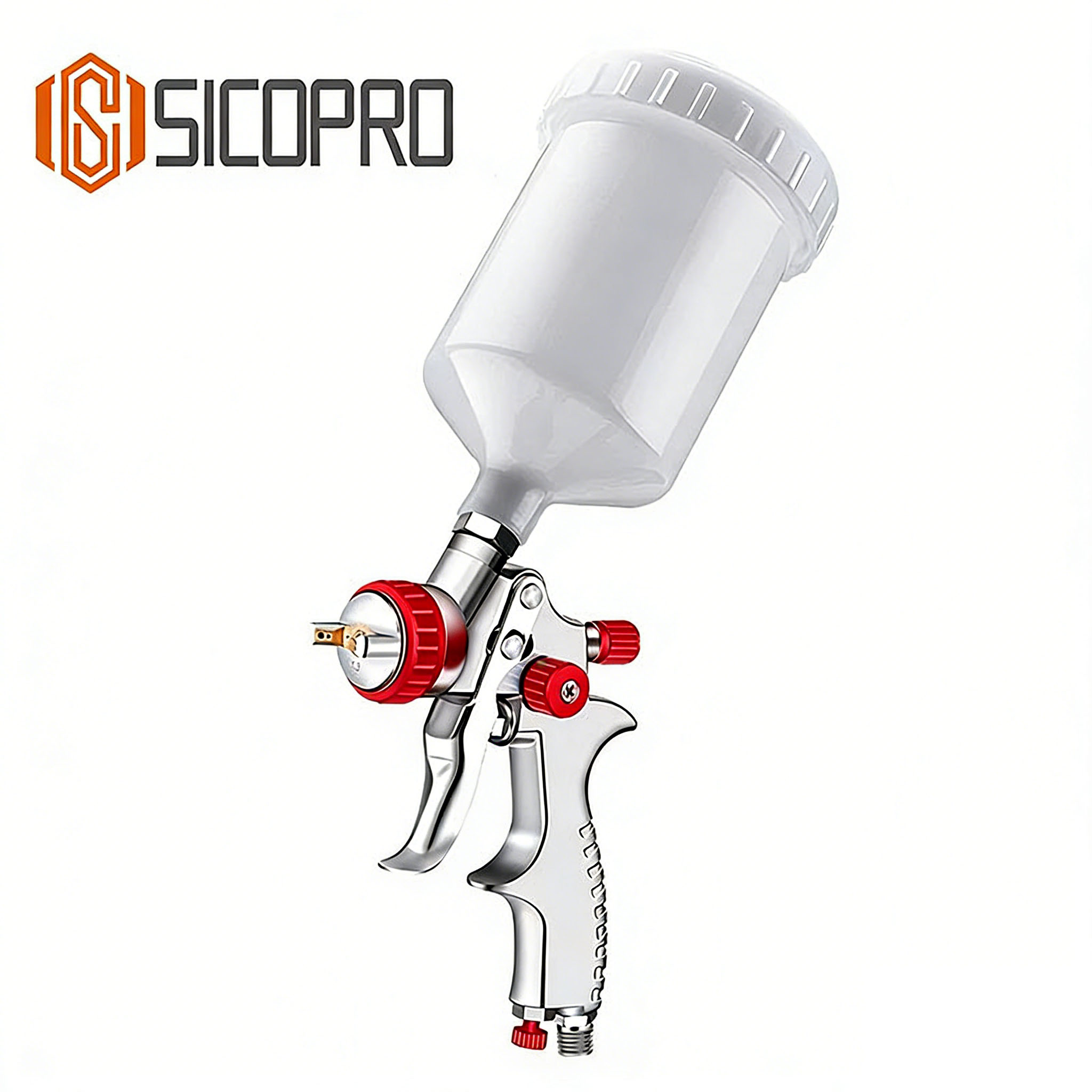 SK-2010 LVLP Gravity Spray Gun - Red Chrome Edition