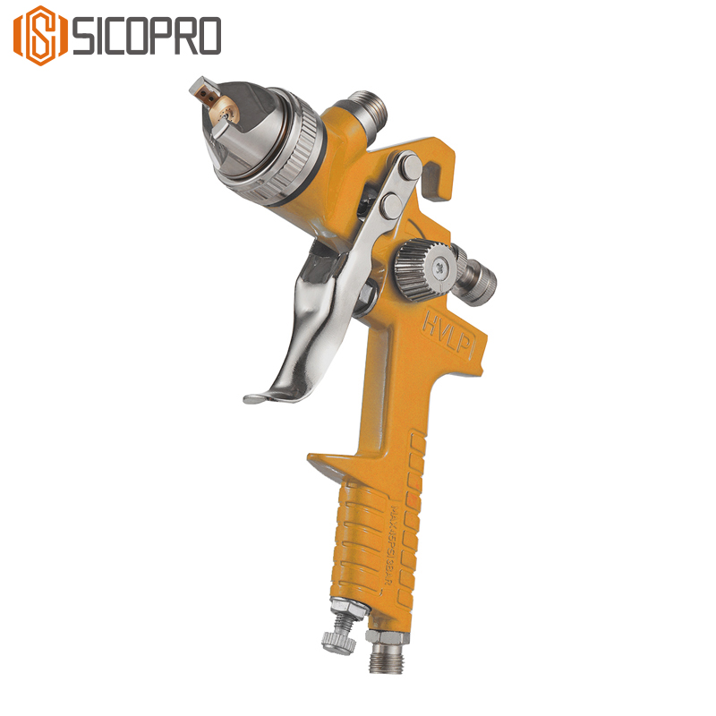 SICOPRO H-827P LVLP Spray Gun – Golden Body, Single Nozzle