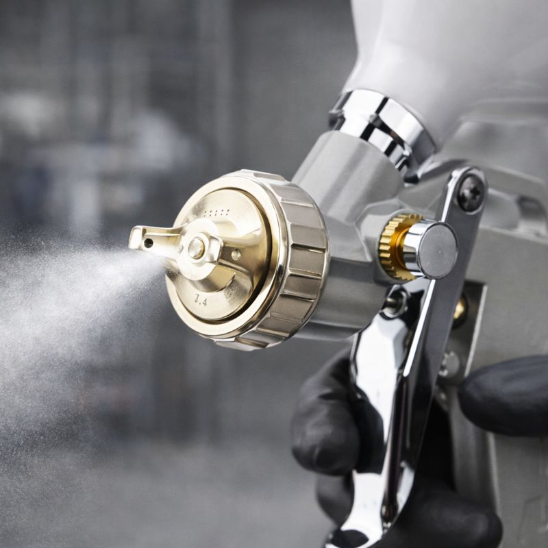 Outdoor-Ready LVLP Spray Gun for Decks and Exterior Projects