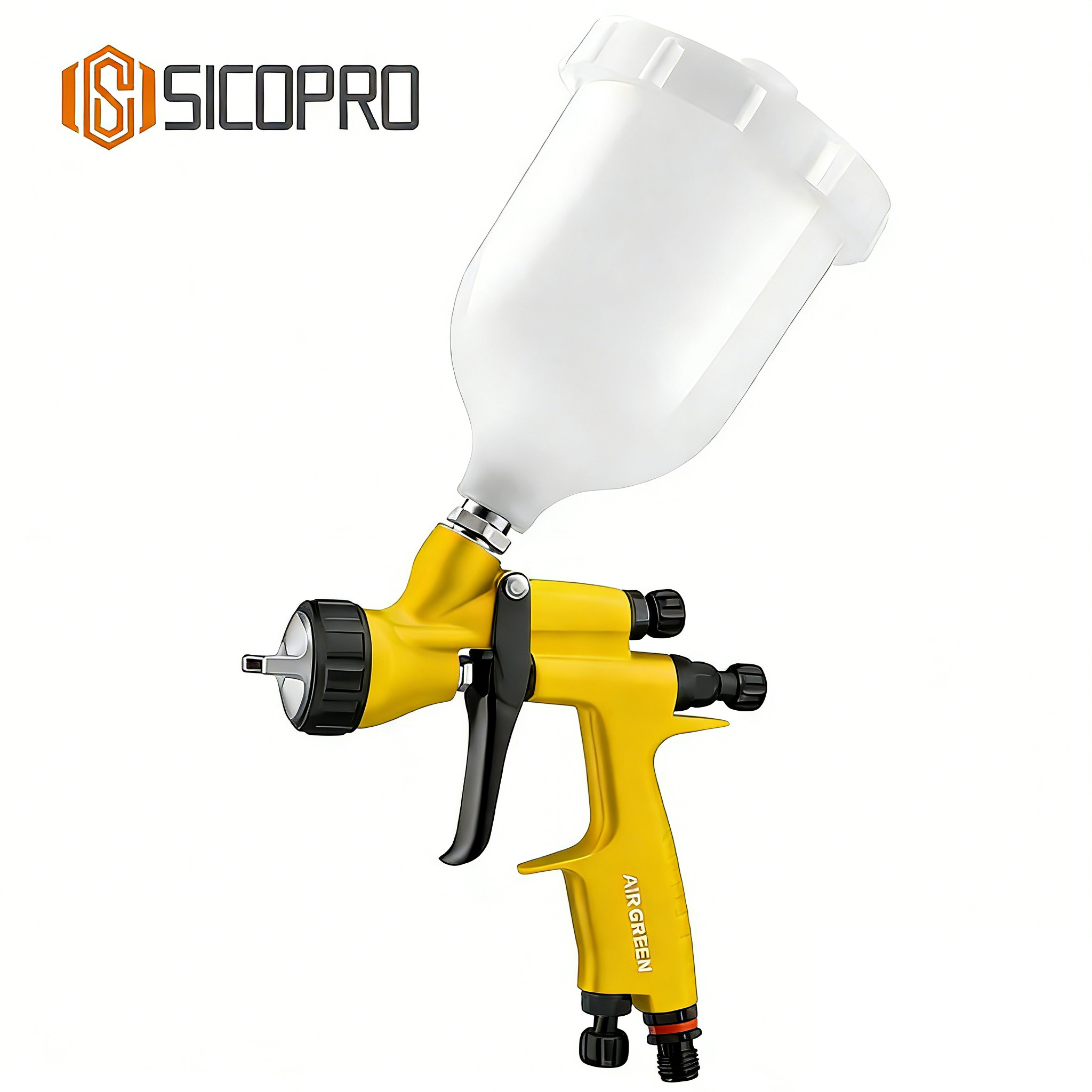 SK-735 Yellow LVLP Spray Gun for Refinished Painting - SICOPRO