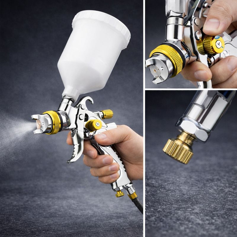 Professional LVLP Paint Gun – Low Overspray Automotive Sprayer