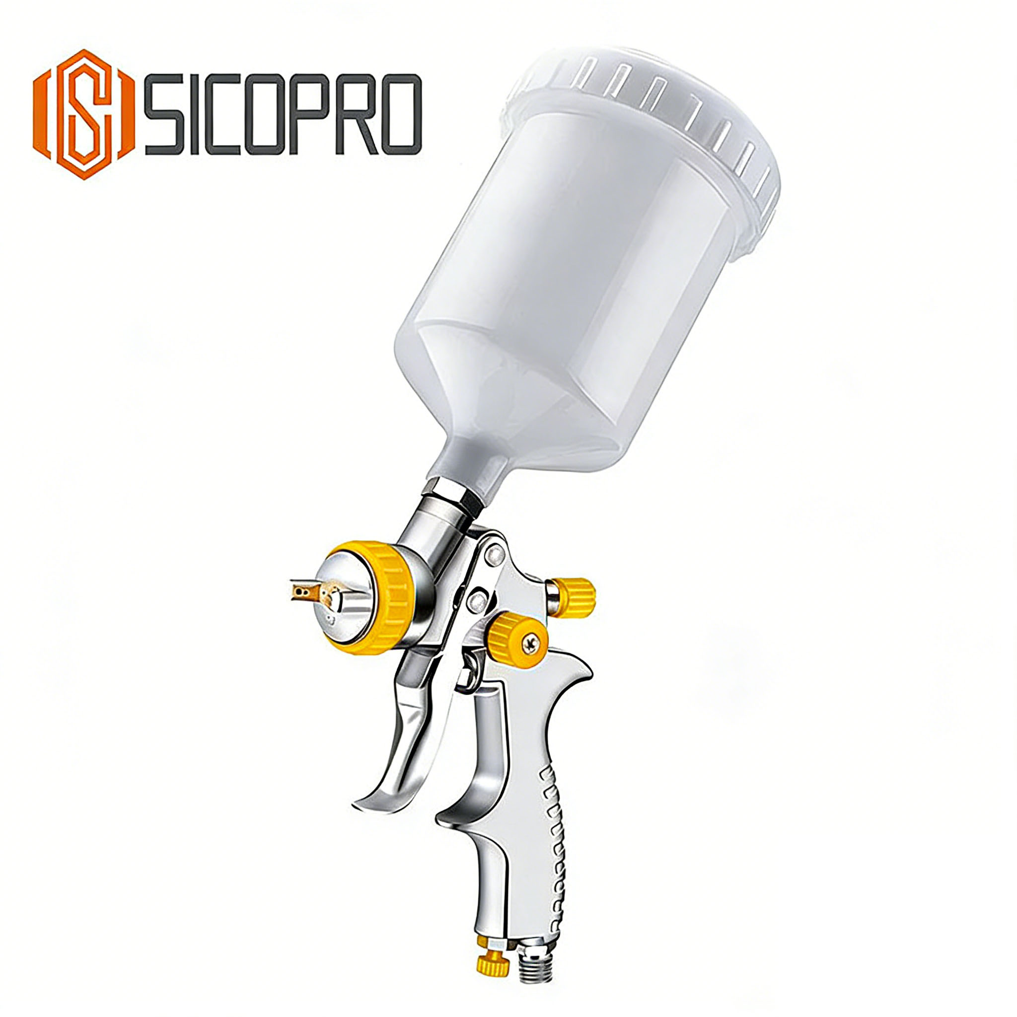 SK-2010 LVLP Gravity Spray Gun - Yellow Chrome Edition